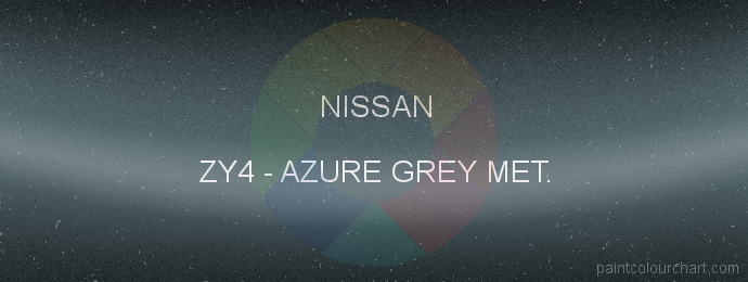 Nissan paint ZY4 Azure Grey Met.