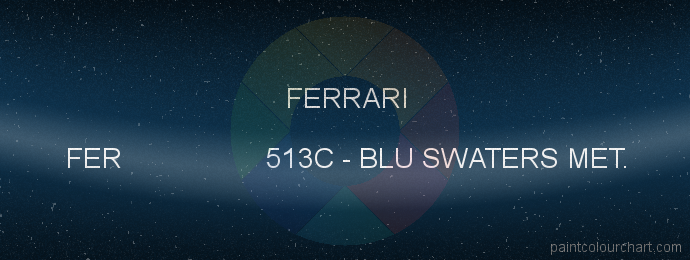 Ferrari paint FER 513C Blu Swaters Met.