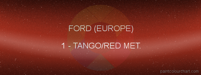 Ford (europe) paint 1 Tango/red Met.