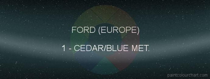 Ford (europe) paint 1 Cedar/blue Met.