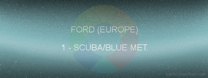 Ford (europe) paint 1 Scuba/blue Met.