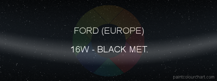 Ford (europe) paint 16W Black Met.