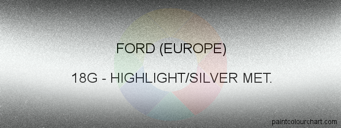 Ford (europe) paint 18G Highlight/silver Met.