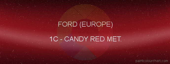 Ford (europe) paint 1C Candy Red Met.