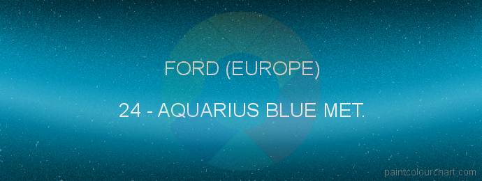 Ford (europe) paint 24 Aquarius Blue Met.