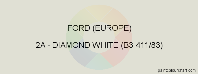 Ford (europe) paint 2A Diamond White (b3 411/83)