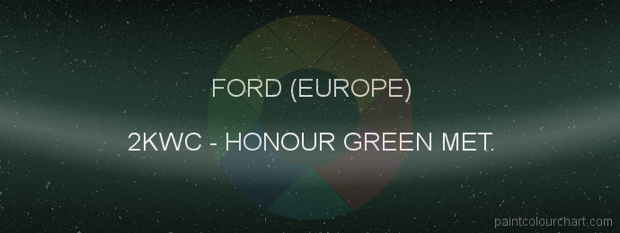 Ford (europe) paint 2KWC Honour Green Met.