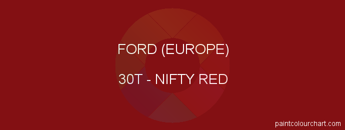 Ford (europe) paint 30T Nifty Red