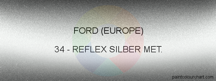 Ford (europe) paint 34 Reflex Silber Met.