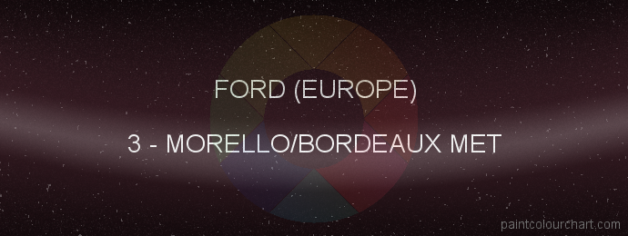 Ford (europe) paint 3 Morello/bordeaux Met