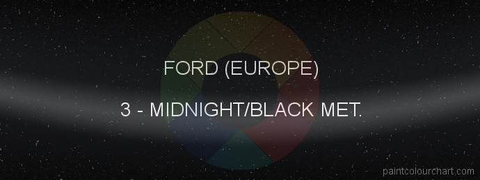 Ford (europe) paint 3 Midnight/black Met.