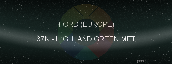 Ford (europe) paint 37N Highland Green Met.