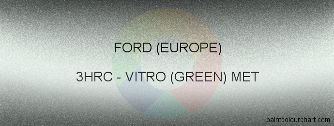 Ford (europe) paint 3HRC Vitro (green) Met
