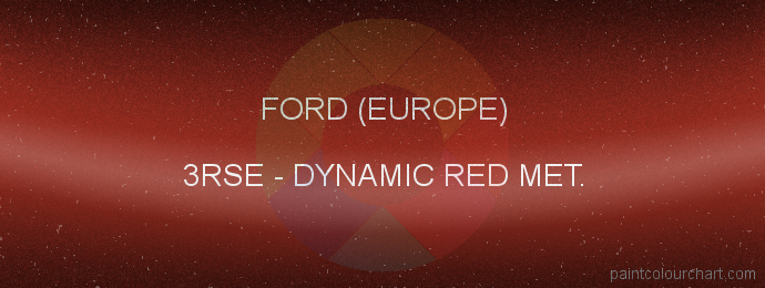 Ford (europe) paint 3RSE Dynamic Red Met.