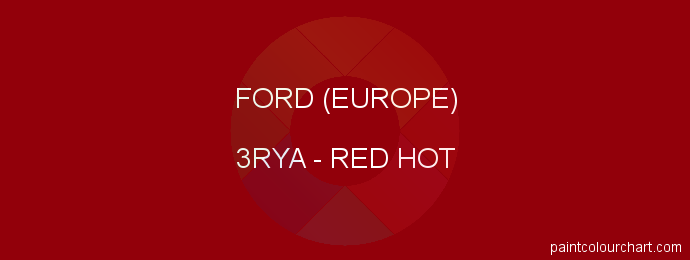 Ford (europe) paint 3RYA Red Hot