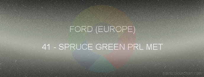 Ford (europe) paint 41 Spruce Green Prl Met