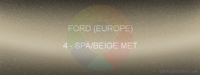 Ford (europe) paint 4 Spa/beige Met.