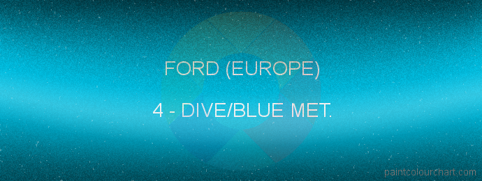 Ford (europe) paint 4 Dive/blue Met.