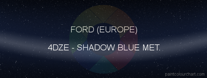 Ford (europe) paint 4DZE Shadow Blue Met.