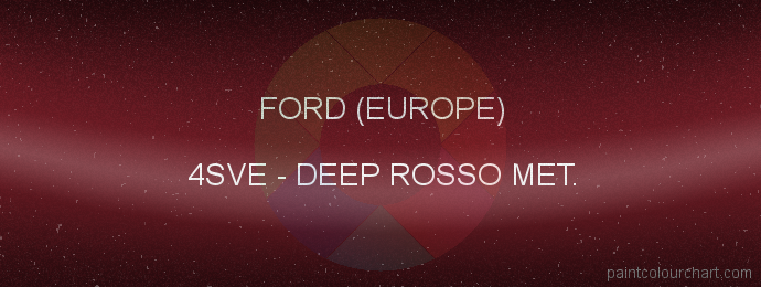 Ford (europe) paint 4SVE Deep Rosso Met.