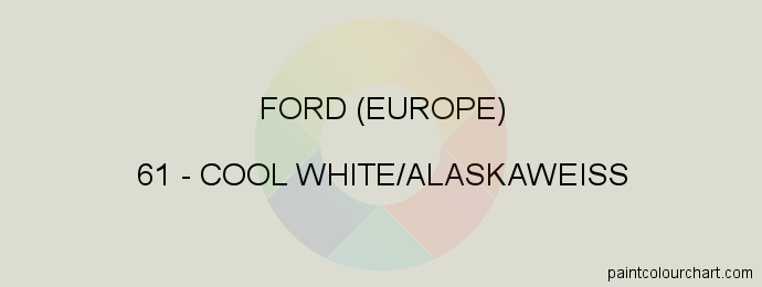 Ford (europe) paint 61 Cool White/alaskaweiss