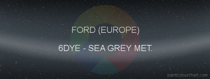 Ford (europe) paint 6DYE Sea Grey Met.
