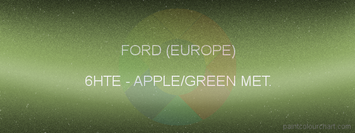 Ford (europe) paint 6HTE Apple/green Met.
