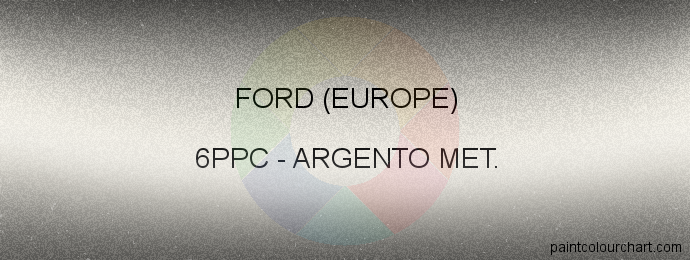 Ford (europe) paint 6PPC Argento Met.