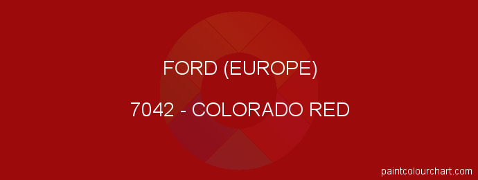 Ford (europe) paint 7042 Colorado Red