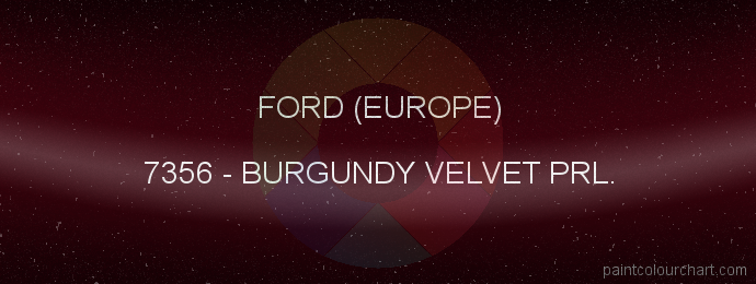 Ford (europe) paint 7356 Burgundy Velvet Prl.