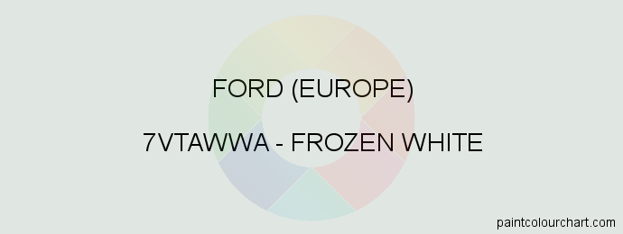 Ford (europe) paint 7VTAWWA Frozen White
