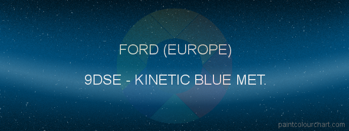 Ford (europe) paint 9DSE Kinetic Blue Met.