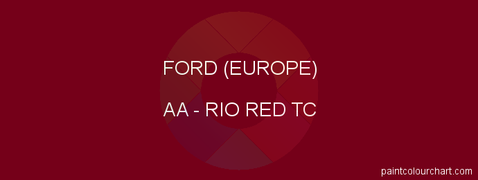 Ford (europe) paint AA Rio Red Tc