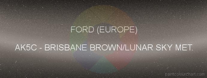 Ford (europe) paint AK5C Brisbane Brown/lunar Sky Met.