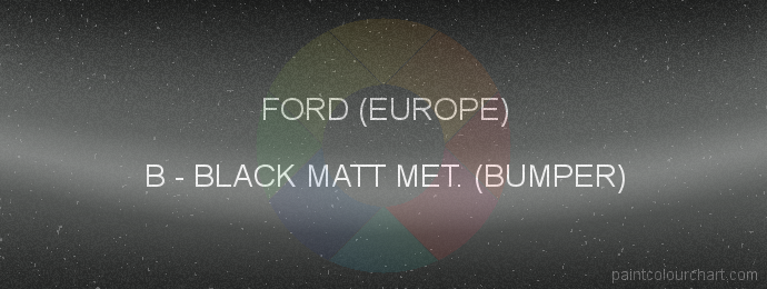 Ford (europe) paint B Black Matt Met. (bumper)