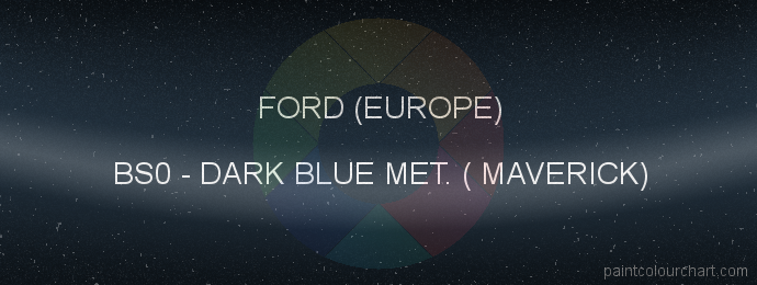 Ford (europe) paint BS0 Dark Blue Met. ( Maverick)