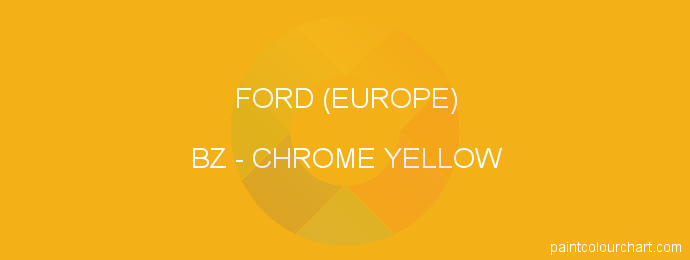 Ford (europe) paint BZ Chrome Yellow