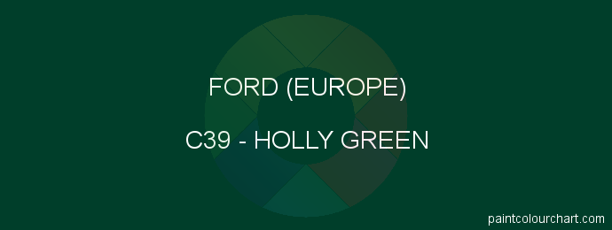 Ford (europe) paint C39 Holly Green