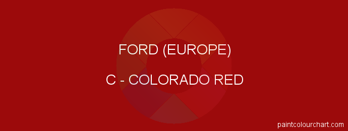 Ford (europe) paint C Colorado Red