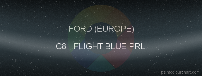 Ford (europe) paint C8 Flight Blue Prl.