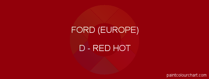 Ford (europe) paint D Red Hot