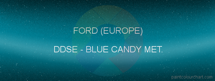Ford (europe) paint DDSE Blue Candy Met.