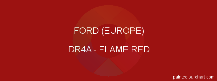 Ford (europe) paint DR4A Flame Red
