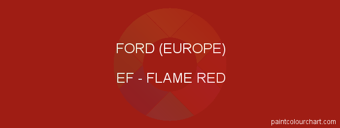 Ford (europe) paint EF Flame Red
