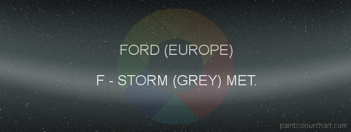 Ford (europe) paint F Storm (grey) Met.