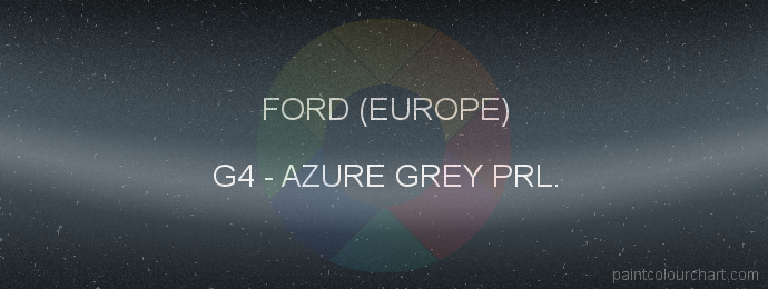 Ford (europe) paint G4 Azure Grey Prl.