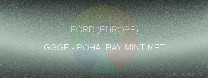 Ford (europe) paint GGGE Bohai Bay Mint Met.