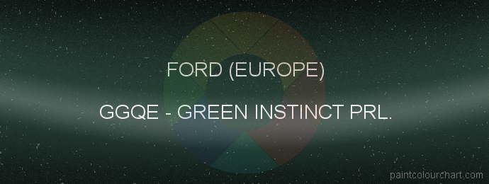 Ford (europe) paint GGQE Green Instinct Prl.