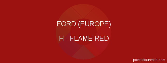Ford (europe) paint H Flame Red