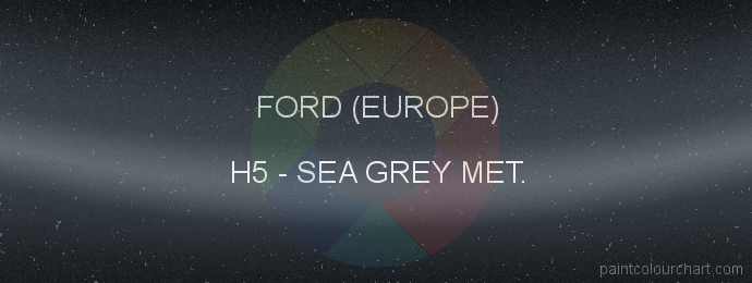 H5 Sea Grey Met. for Ford (europe) bodywork | PaintColourChart.com